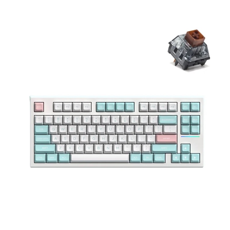 Bàn Phím Cơ Không Dây - FL-Esport FL750 SAM MarshMallow - Wireless 2.4Ghz - Gasket Mount - LED RGB- Hotswap