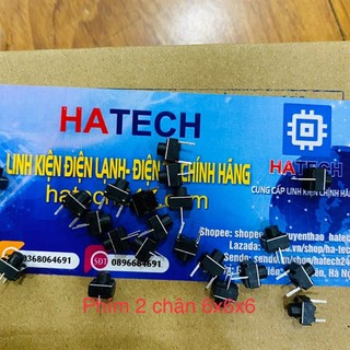Nút nhấn phím bấm 2 chân 6x6x6 túi 50 chiếc