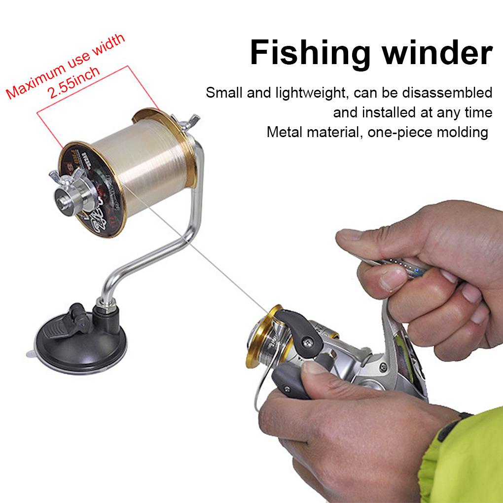 [MAPD] Dụng Cụ Quấn Dây Câu Cá Thể Thao Ngoài Trời Cầm Tay Di Động Có Thể Điều Chỉnh Với Cốc Hút