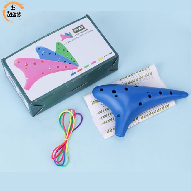 Sáo Ocarina Nhựa 12 Lỗ Dành Cho Người Mới Bắt Đầu