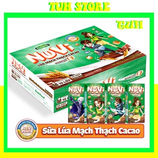  Thùng 12 Lốc Sữa Lúa Mạch Thạch Cacao Nuvi 170ml Giúp Bé Phát Triển Trí Não Chiều Cao Cho Bé 