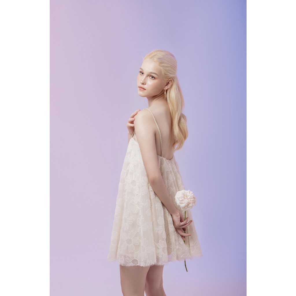 MIRA - Dilya Dress - Đầm dây vải ren 3D