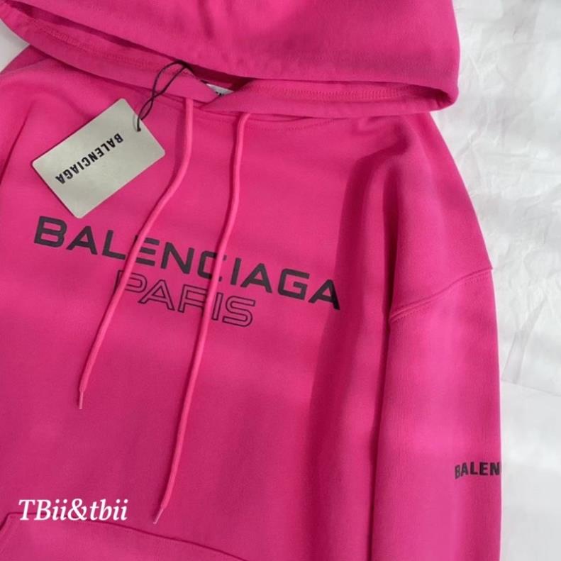 Áo nỉ hoodies hồng balen