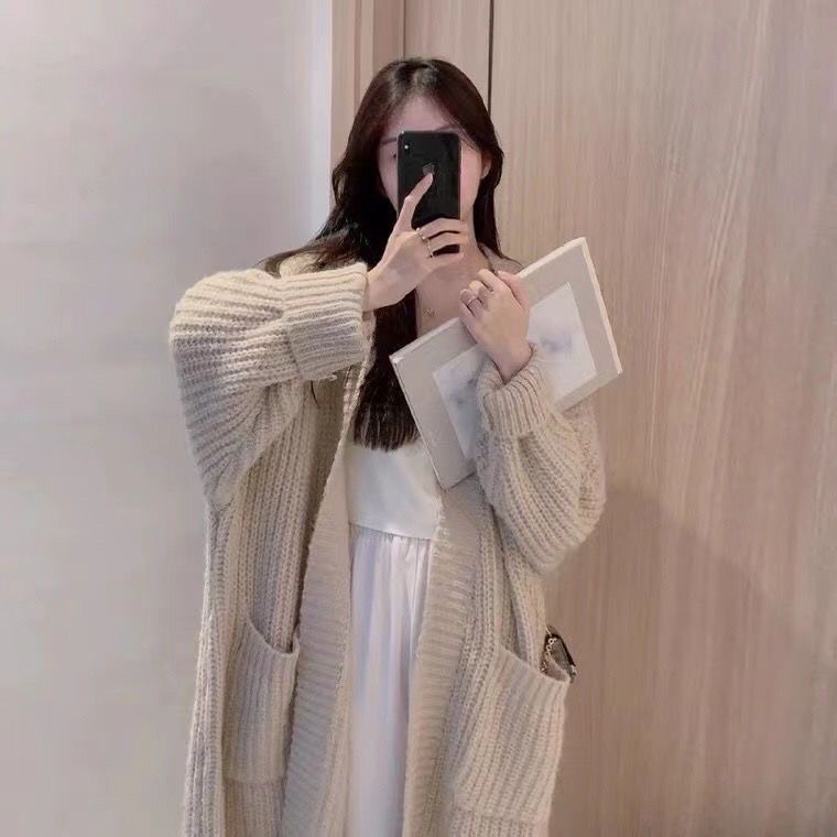 Áo choàng len dáng dài