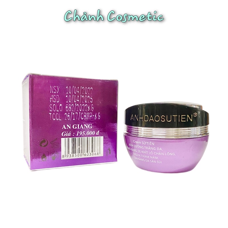 Kem Sứ Tiên Tím Dưỡng Trắng, Chống Nắng, Ngừa Thâm Nám, Cân Bằng Da Sần Sùi 10g