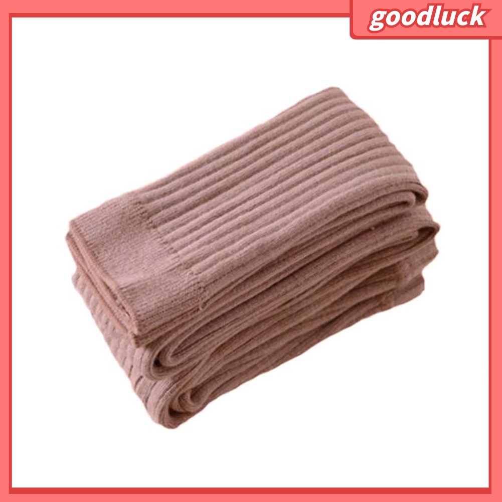 [GOCK] Quần Tất Dệt Kim Co Giãn Màu Trơn Họa Tiết Kẻ Sọc Giữ Ấm Dành Cho Bé Gái