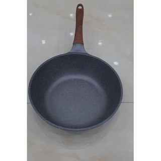 CHẢO VÂN ĐÁ SÂU LÒNG ECORAMIC ĐÁY TỪ 24cm, 26cm, 28cm