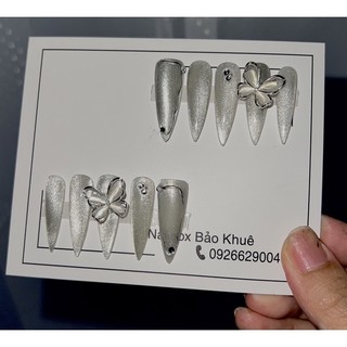 Mẫu mắt mèo charm bướm cao câp