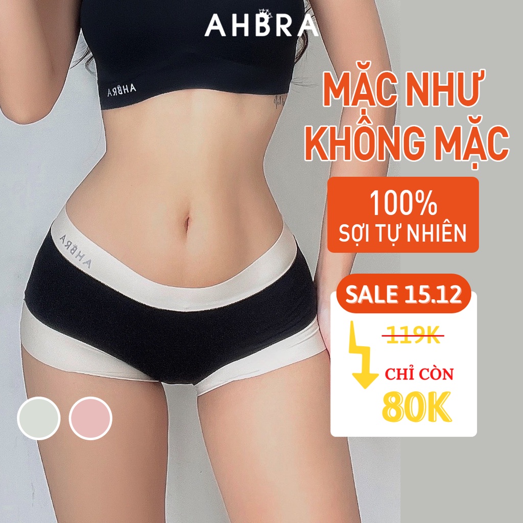 Quần Lót Nữ Viscose Cotton Cao Cấp AHBRA SQ01 Ôm Mông Thoải Mái Co Giãn Mềm Mại Hút Mồ Hôi Có Bigsize