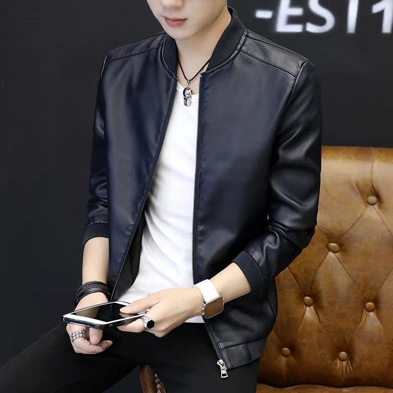 ÁO KHOÁC DA XỊN TRƠN KHÓA KÉO ĐỒNG NAM NỮ CAO CẤP BUBU SHOP