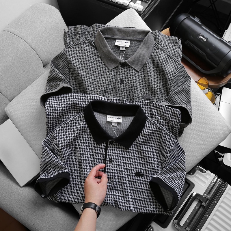 Áo Polo cá sấu monogram