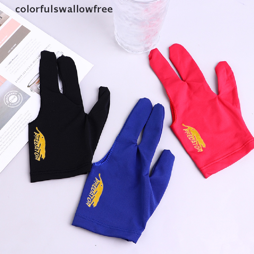 Găng Tay Trái / Phải Chơi Bida Ba Ngón Đầy Màu Sắc ABC