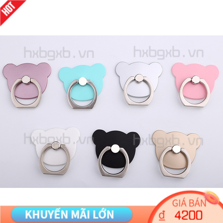 Nhẫn đỡ điện thoại/máy tính bảng bằng kim loại có thể xoay 360 độ tiện dụng