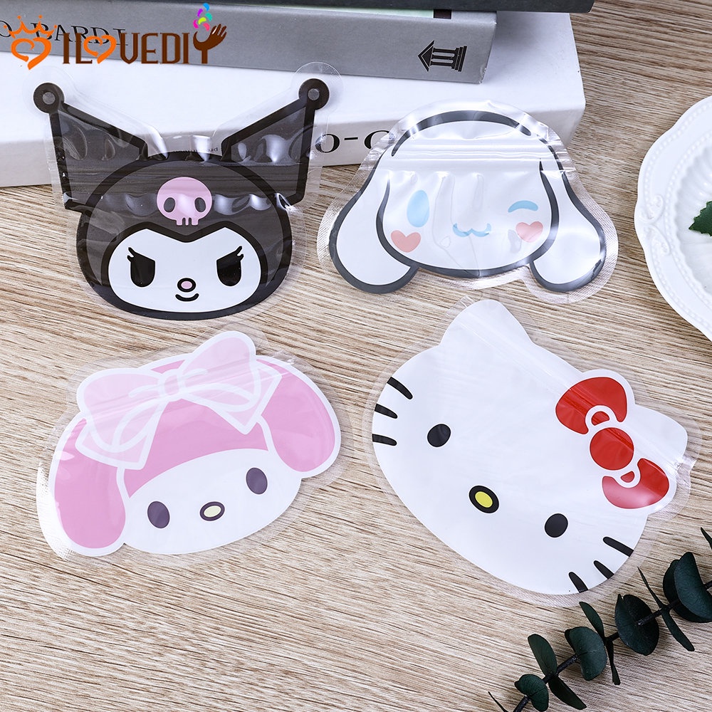 Bộ 5 Túi Đựng Bánh Kẹo Chống Ẩm Không Thấm Nước In Hoạt Hình Dễ Thương