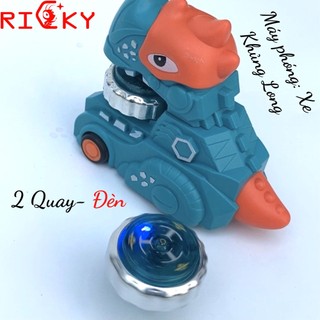 Hộp đồ chơi 2 con quay  tay cầm mới mẽ
