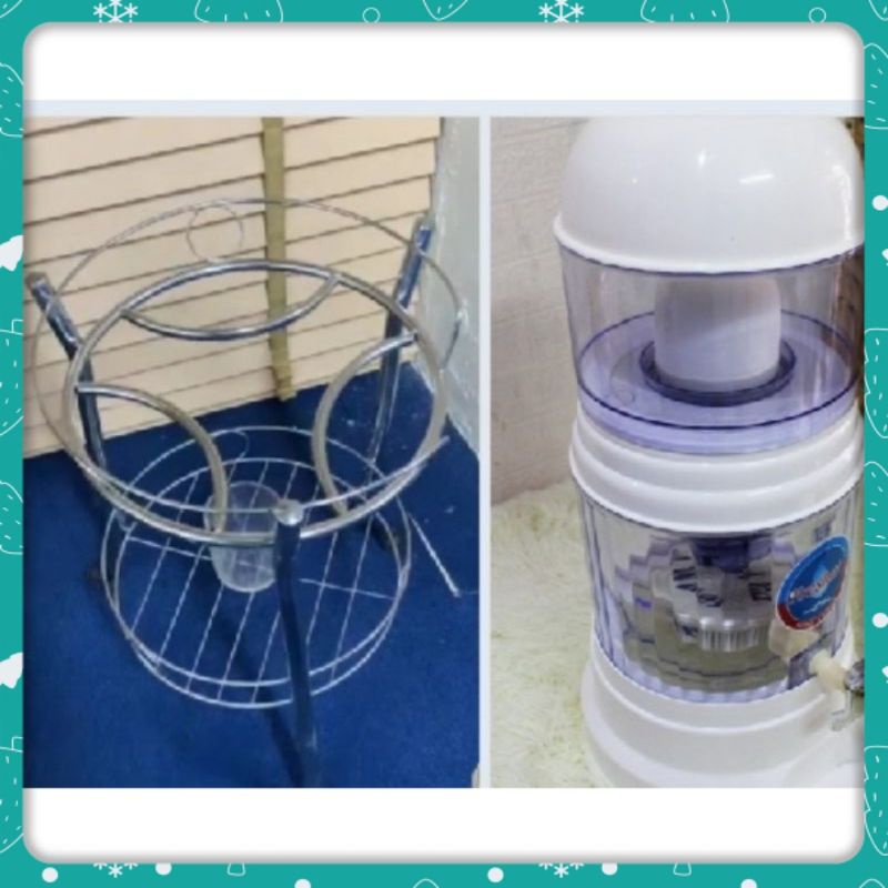 Kệ inox cỡ to để Bình lọc nước hàn quốc dày đẹp