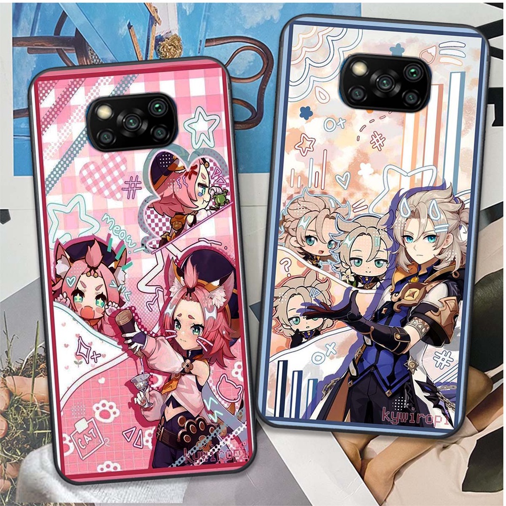 Ốp Xiaomi Poco X3 / Poco X3 Pro bộ hình anime siêu cute, siêu đáng yêu