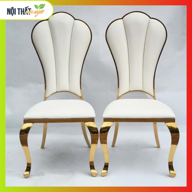 Ghế Louis Luxury Mạ Vàng-Bộ Bàn Ghế Ăn Nhập Khẩu Mạ PVD Hoàng Gia Cao Cấp