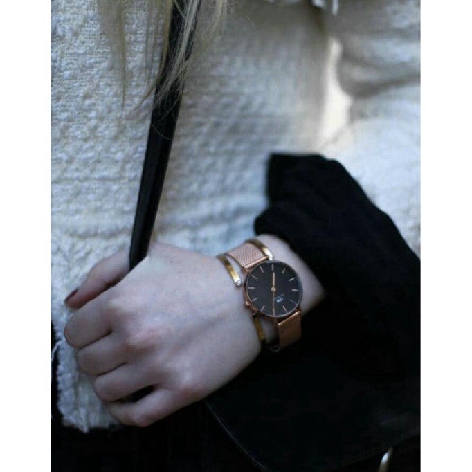 . Đồng Hồ Nữ Daniel Welington Classic Petite Melrose Black + Vòng Tay DW Cuff Chính Hãng - DanielStoreVn . | BigBuy360 - bigbuy360.vn