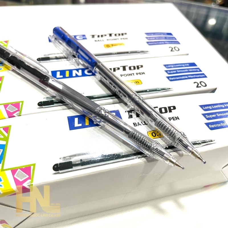 Hộp 20 chiếc bút bi LINC TIPTOP (Ấn Độ), nét 0.7mm - Hàng chính hãng