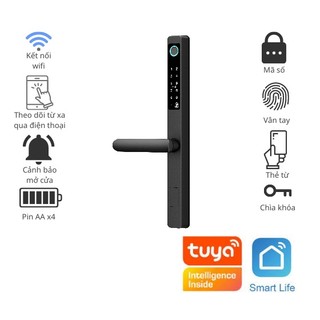 Khóa vân tay thông minh WIFI A5 Tuya chuyên cửa nhôm Xingfa