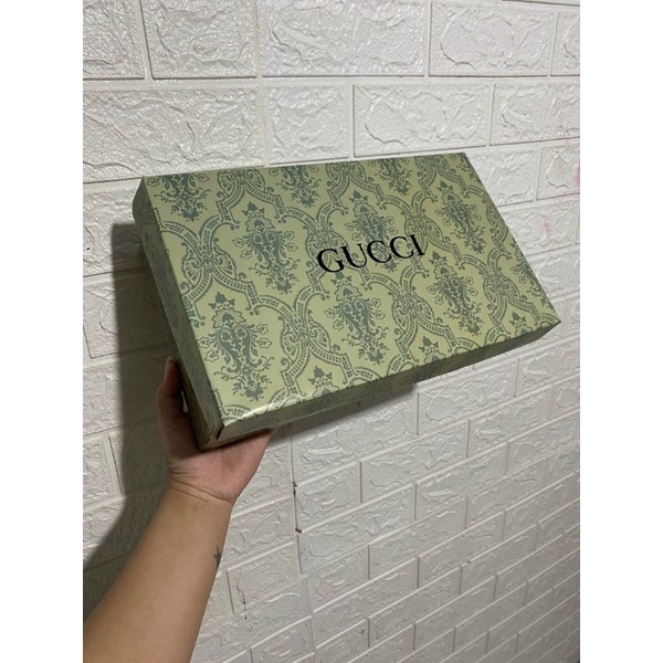Combo hộp giày dép và bill Gci xanh lá