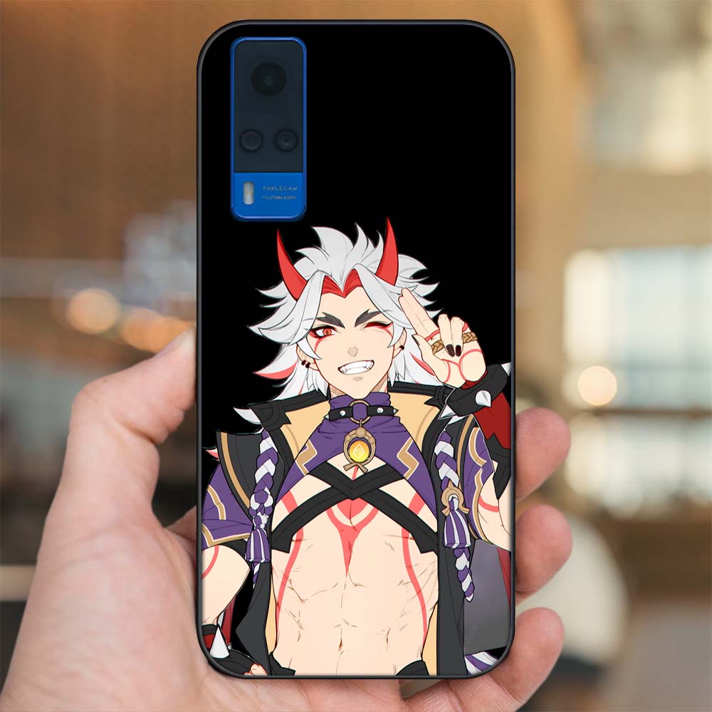 Ốp lưng Vivo Y51 2020, Y53s viền đen in hình Arataki Itto Genshin Impact