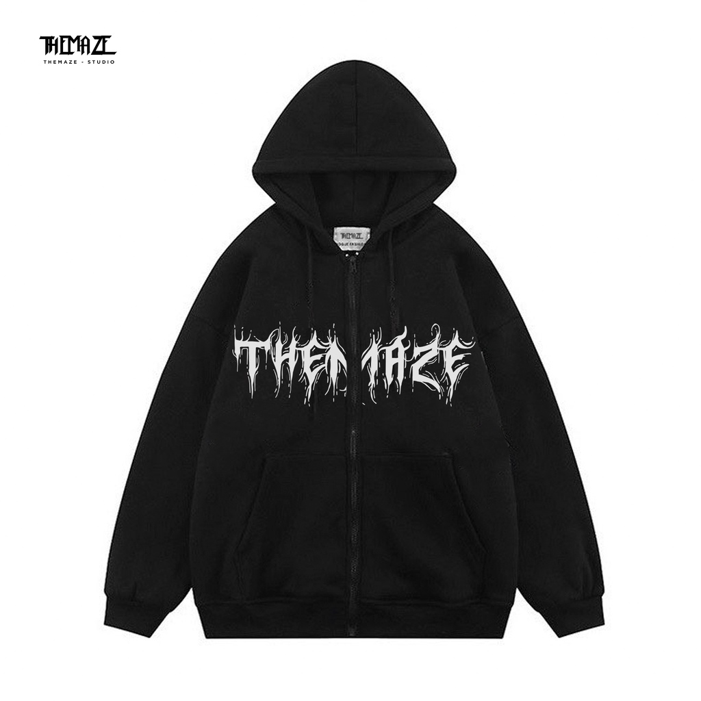Hoodie zip THEMAZE cánh dơi