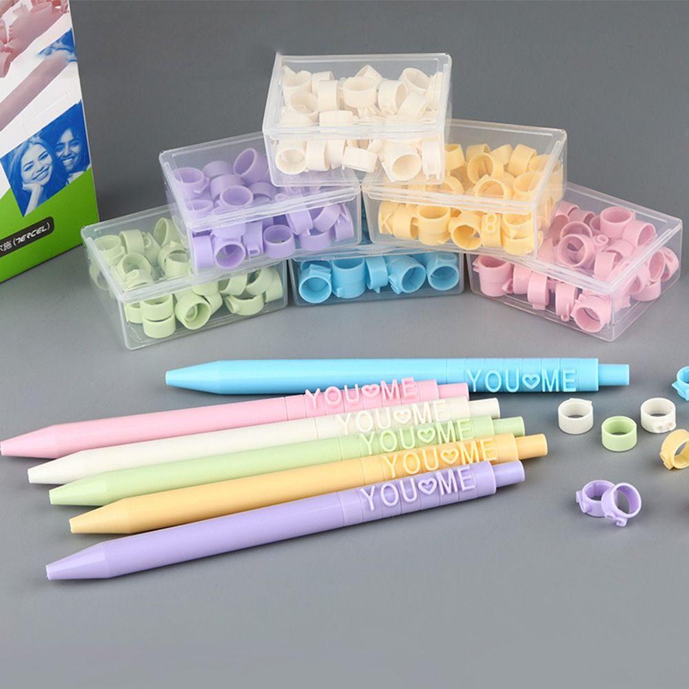 PISTA Bút Bi Mực Đen Ngòi 0.5mm Kèm 26 Chữ Cái / Số Tiện Dụng