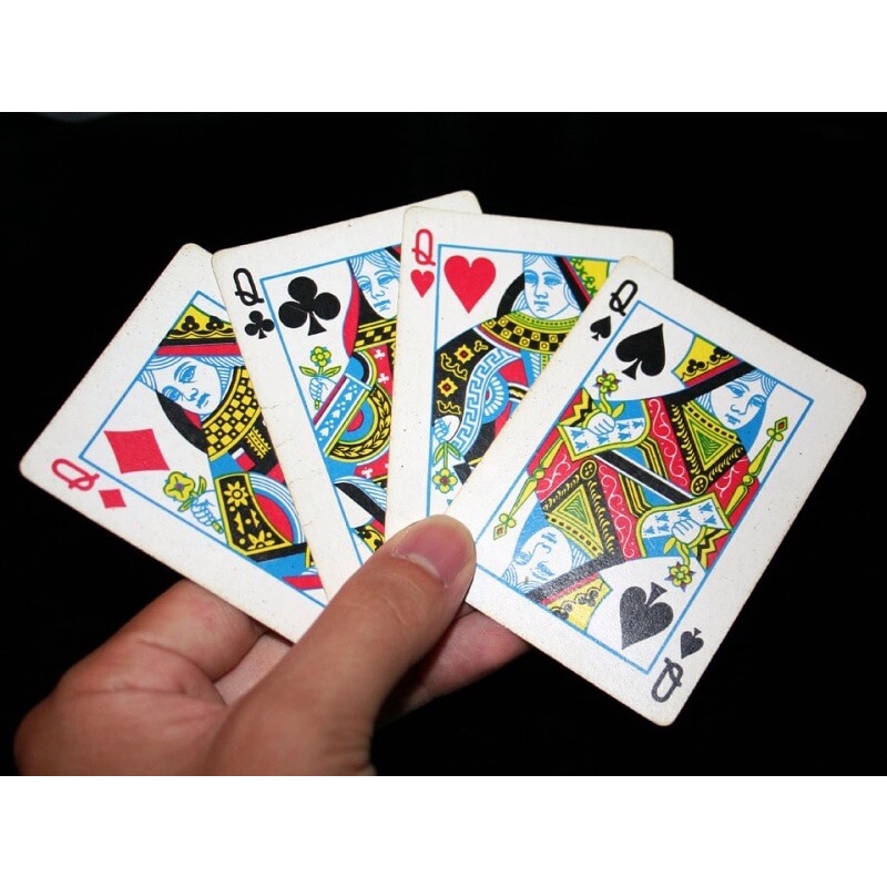 Bộ bài tây 52 lá giải trí Double K, bài rồng, bài táo. bài sen [bìa cứng]