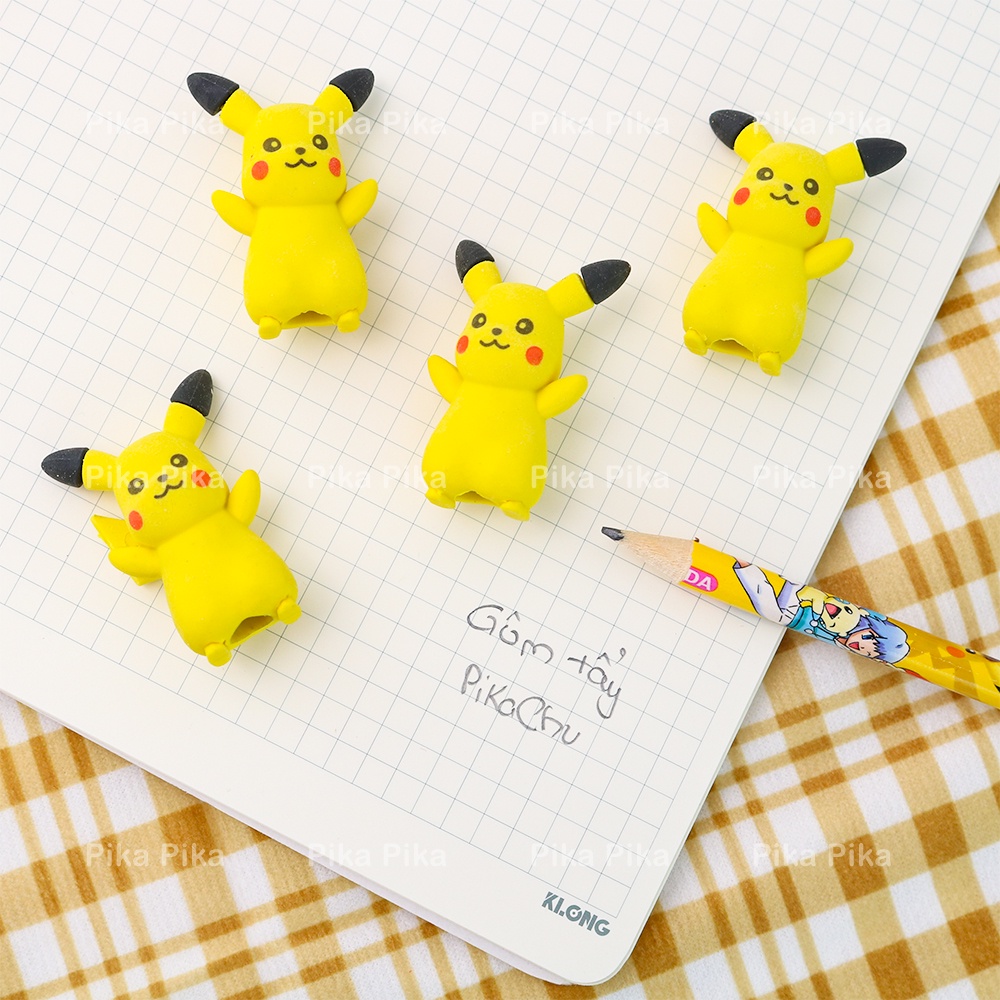 Cục gôm tẩy bút chì hình PIKACHU dễ thương cute PK0030