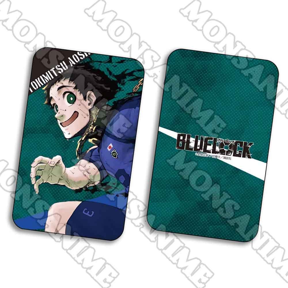 Ảnh card bo góc in hình BLUE LOCK Tiền đạo số 1 thẻ bo viền 5*8cm anime chibi sưu tầm