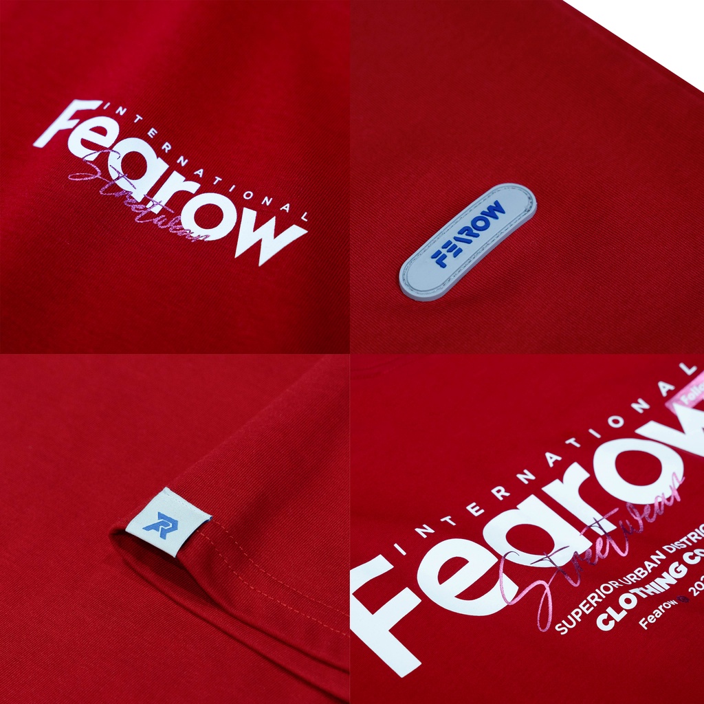 Áo thun nam nữ local brand unisex Fearow Multifont / Màu Đỏ - ATF1005 | BigBuy360 - bigbuy360.vn