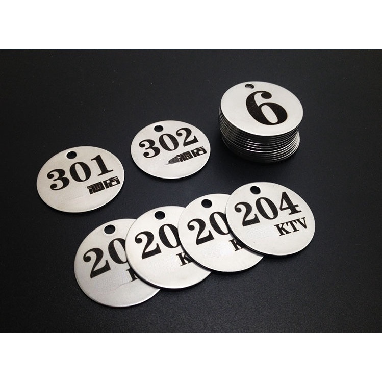 Thẻ Tên Bằng Thép Không Gỉ Khắc Chữ Bằng laser Chống Mất