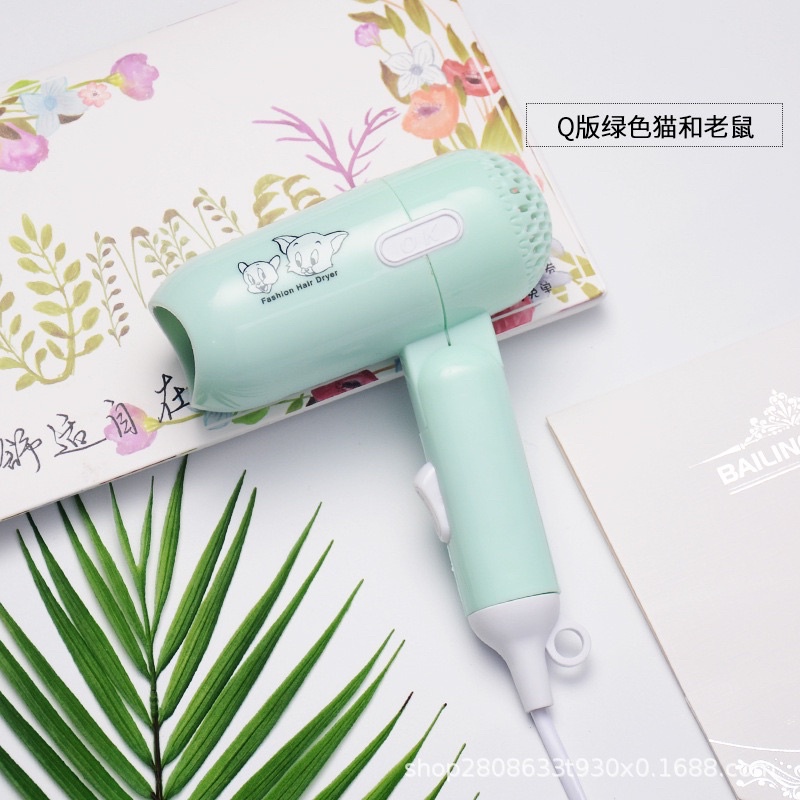 Máy Sấy Tóc Mini Hình Thú Gấp Gọn Dễ Thương