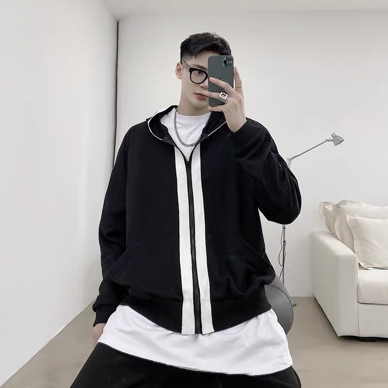 Áo khoác MEEC trắng unnisex nam nữ hàn quốc freesize <90kg