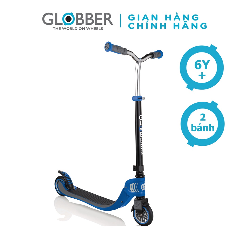  Xe trượt scooter Globber Flow Foldable 125 - Đen/Xanh dương