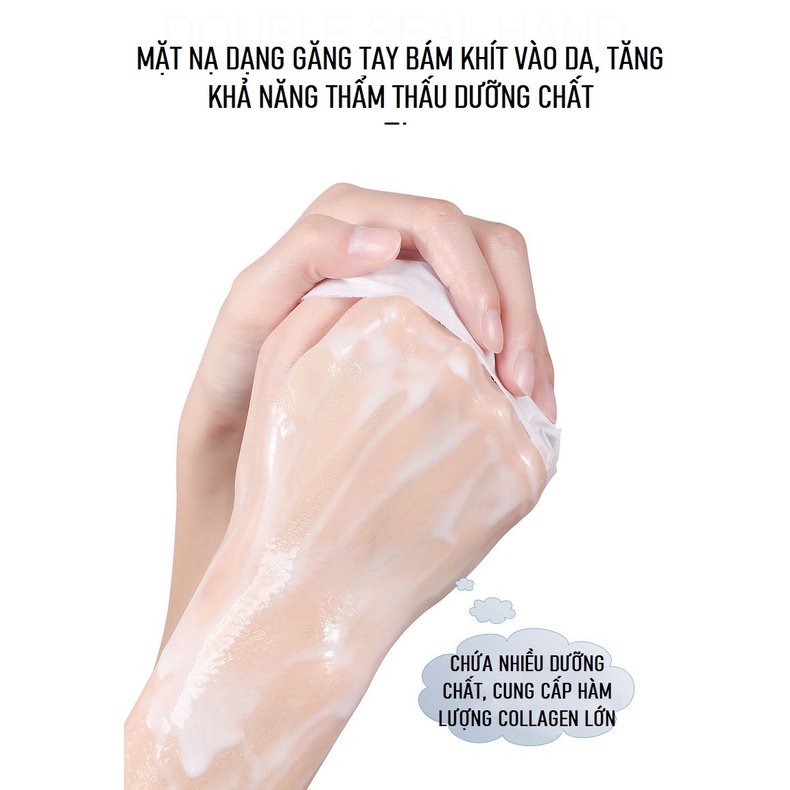 Mặt Nạ Dưỡng Da Tay Chiết Xuất Hoa Hồng, Sữa Dê Hand Mask Dưỡng Ẩm, Làm Trắng và Mịn Màng Da Tay