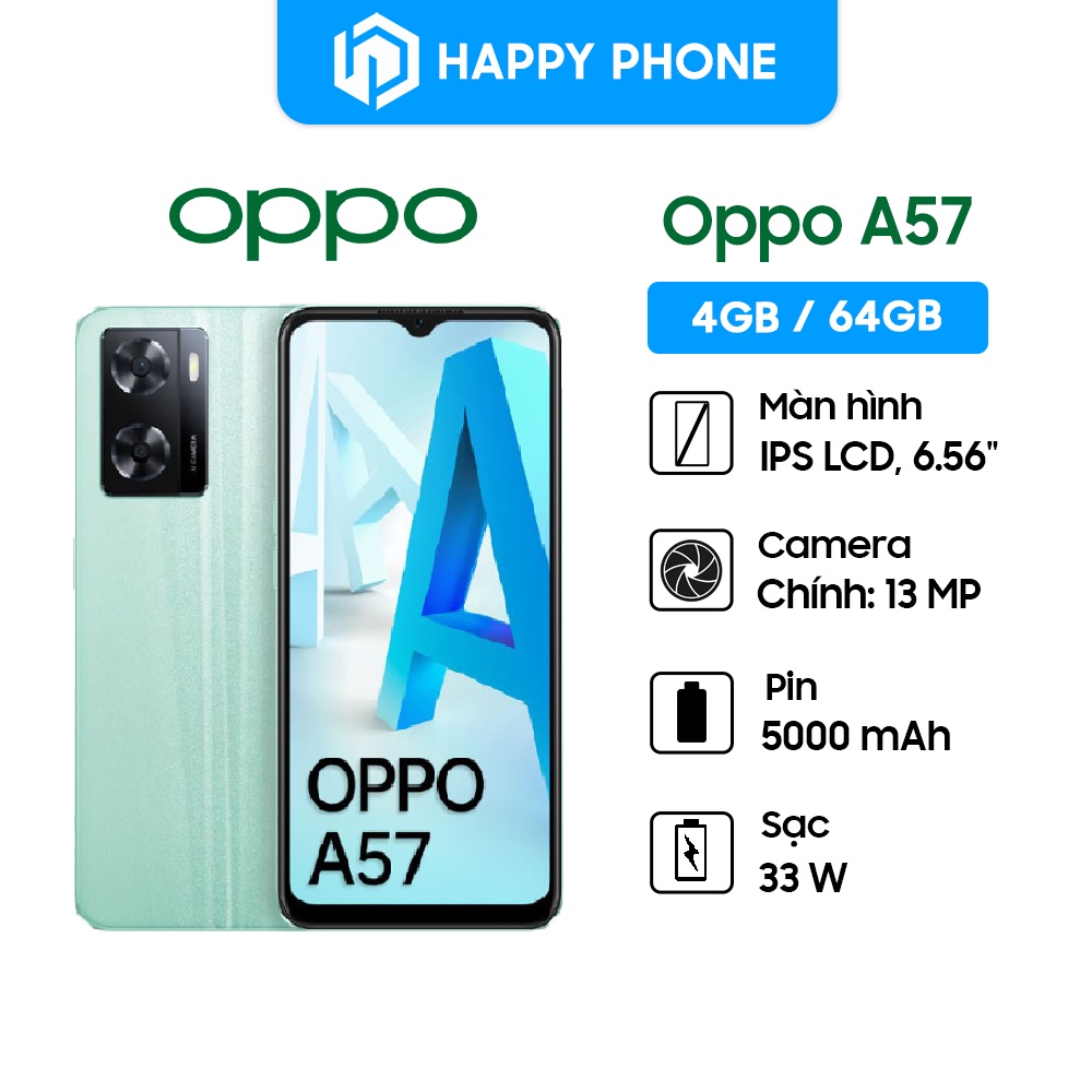 Điện thoại OPPO A57 - Hàng Chính Hãng, Mới 100%, Bảo Hành 12 Tháng