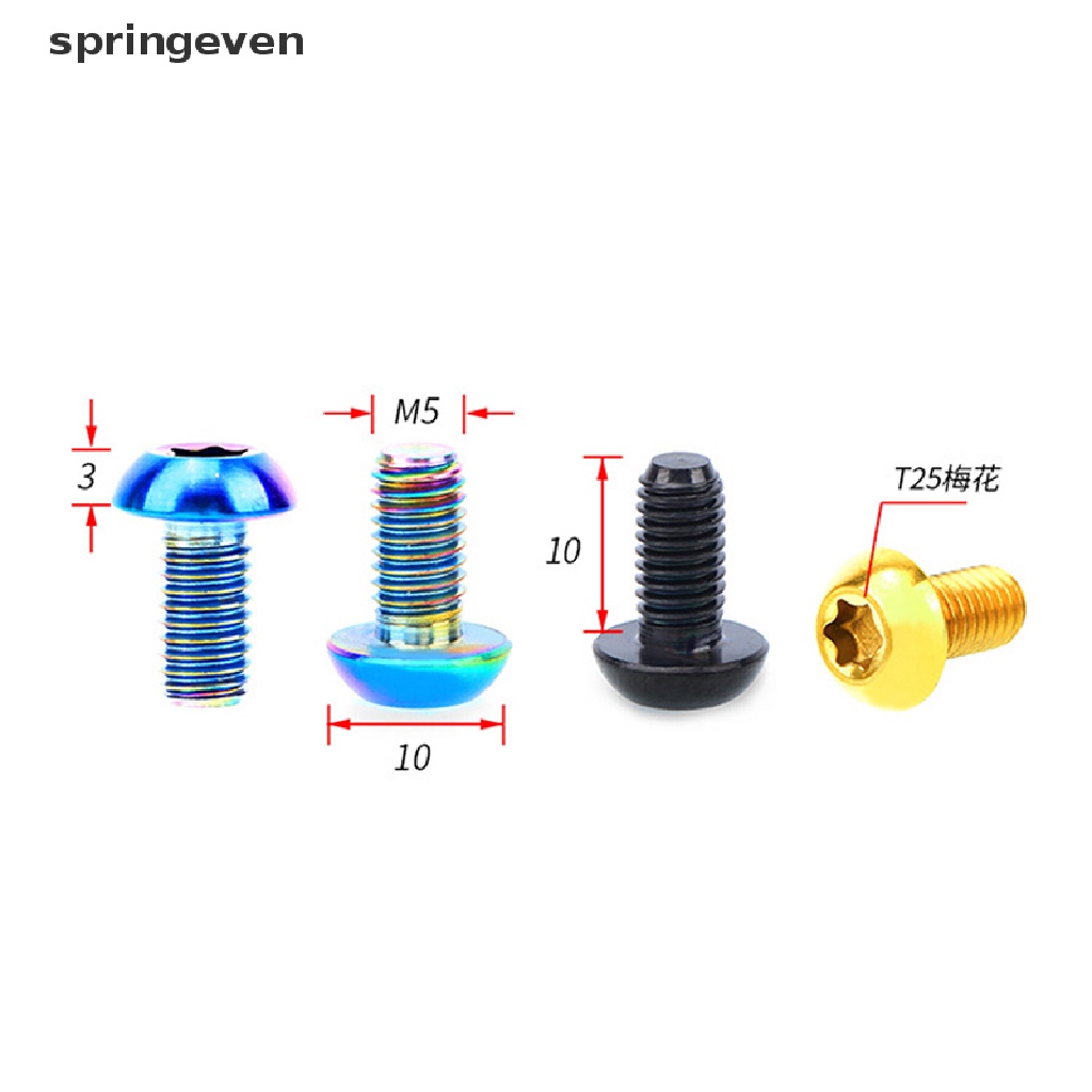 12 Bu Lông TC4 Bằng Titan Cho Đĩa Phanh Xe Đạp M5 * 10MM