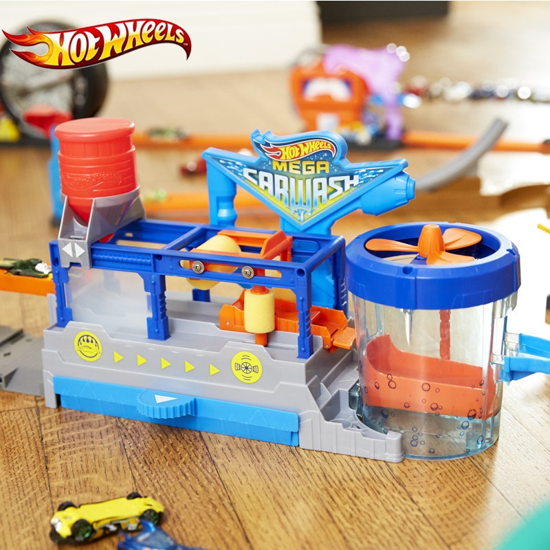 Trạm rửa xe thông minh tuyệt đỉnh xe đổi màu Hot Wheels