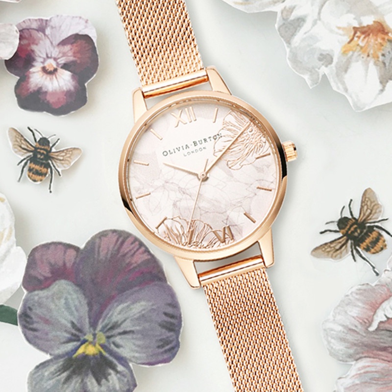 Đồng Hồ Oliviaburton Chống Thấm Nước Sang Trọng Cho Nữ