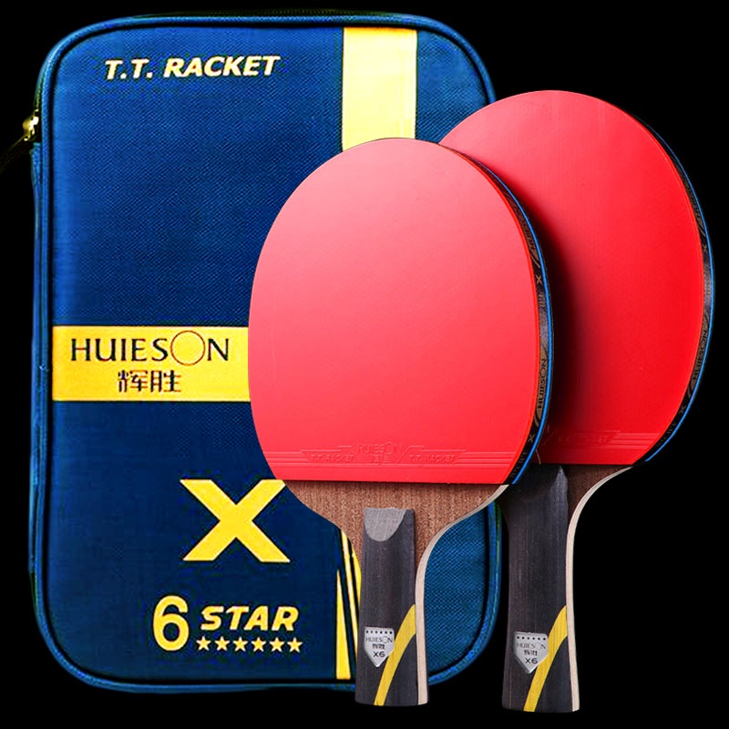 Vợt Đánh Bóng Bàn Huieson 5 / 6 Star Bằng Carbon Kèm Túi Đựng Tiện Lợi