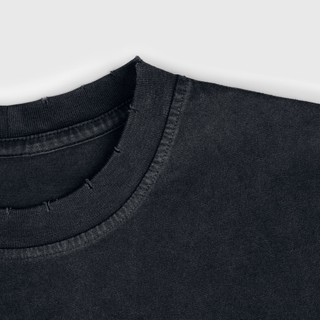 Grimm DC Áo wash | Contrast tee // Black-grey
