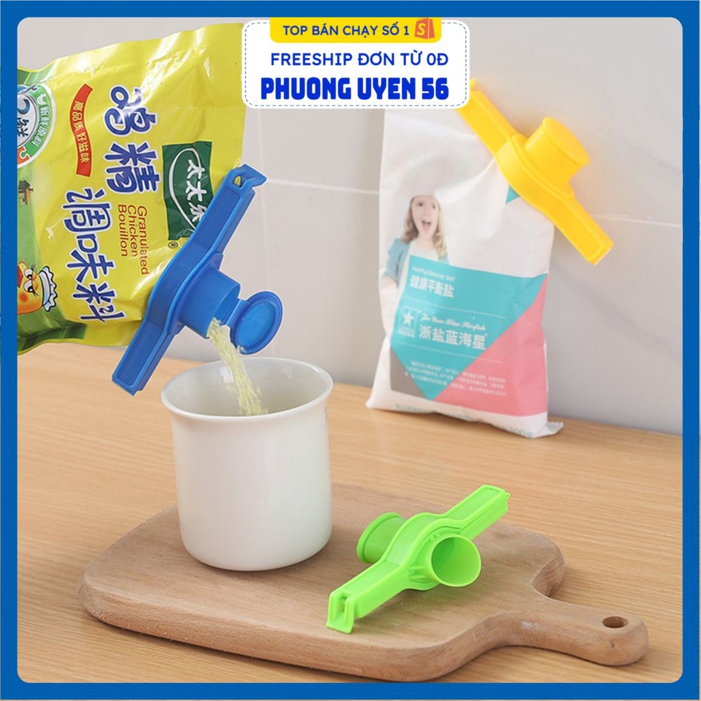 Kẹp Miệng Túi Gói Thực Phẩm CÓ NẮP MỞ G8 Siêu Việt - Kẹp Khóa Kín Bảo Quản Thức Ăn, Bim Bim, Gia Vị, Bánh Kẹo