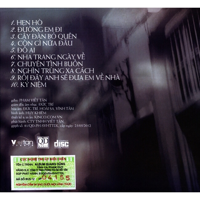 bộ 5 đĩa cd quang dũng 3