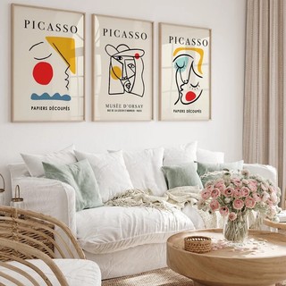 Set 3 tranh canvas trừu tượng của picasso mã fm_picasso 03