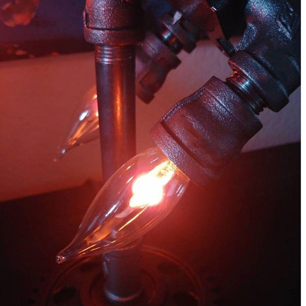 YVE Đèn Ngủ Hình Tên Lửa Phong Cách Steampunk Cổ Điển