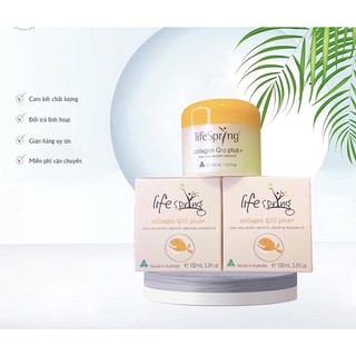 Kem nhau thai cừu Úc LifeSpring Collagen Q10 Plus, Lô hội, mỡ cừu và vitamin E hộp 100ml