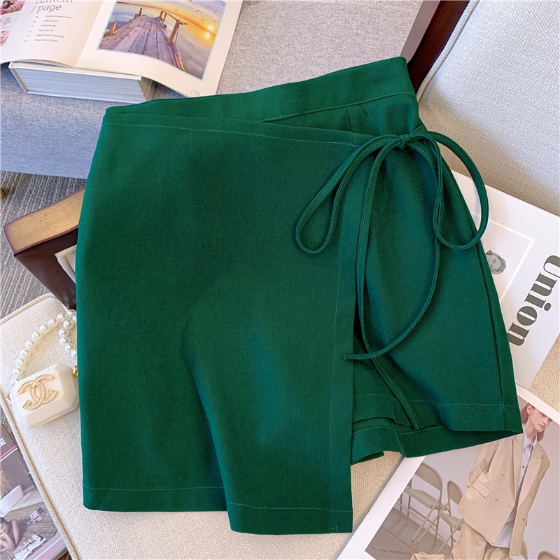 Sét Áo cổ sơ mi mix quần giả váy túm eo SOBIN Big Size xinh xắn dễ thương, sét đồ nữ ST011